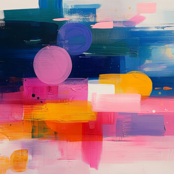 Painting titled "Urban Melody – Gicl…" by Tatiana Taner, Original Artwork, Digital Painting