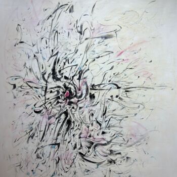 Painting titled "Between the Storms" by Anastasiia Krykun, Original Artwork, Acrylic Mounted on Wood Stretcher frame