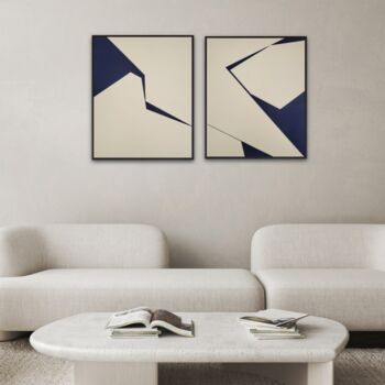 Peinture intitulée "Divergence 1 modern…" par Veronika Obushikhina, Œuvre d'art originale, Acrylique