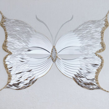 Peinture intitulée "Butterfly. Forest N…" par Mirrors By Seli, Œuvre d'art originale, Verre