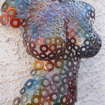 雕塑 标题为“Sculpture murale en…” 由Djamel Eddine Hafis, 原创艺术品, 金属