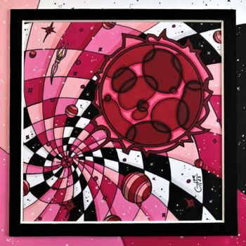Dessin intitulée "(193) - union cosmi…" par Vincent Gibert, Œuvre d'art originale, Marqueur