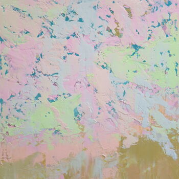Painting titled "Abstract 2523" by Alex Senchenko, Original Artwork, Acrylic Mounted on Wood Stretcher frame