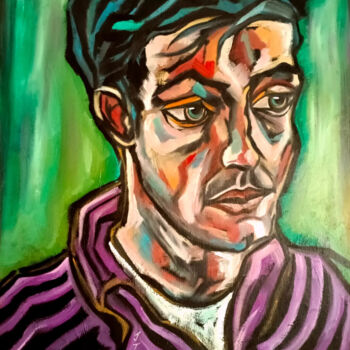 Painting titled ""LO VIVIDO"" by Javier Benitez Toyos, Original Artwork, Oil Mounted on Wood Stretcher frame