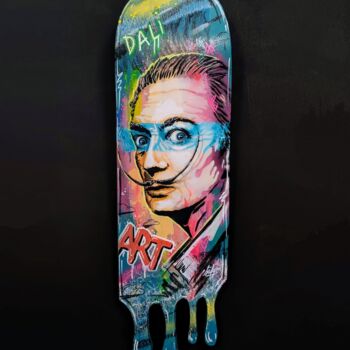 绘画 标题为“Dali skateboard” 由Sufyr, 原创艺术品, 丙烯