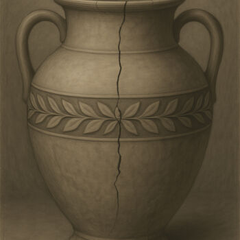 Digital Arts titled "Elegy in Porcelain" by Alberto Capitani, Original Artwork, AI generated image