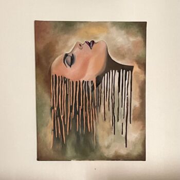 绘画 标题为“Silent unraveling” 由Emese Bakk, 原创艺术品, 油 安装在木质担架架上