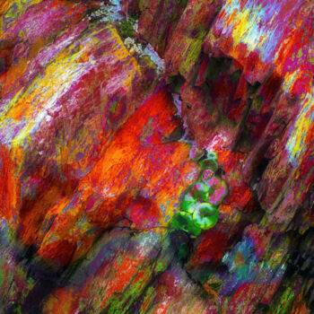 Photography titled "Rare Earth 3" by Peter Watson, Original Artwork, Digital Photography Mounted on Wood Stretcher frame