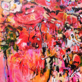 Peinture intitulée "Passion for Life" par Misako Chida, Œuvre d'art originale, Acrylique