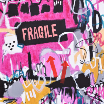 Peinture intitulée "Fragile" par Misako Chida, Œuvre d'art originale, Acrylique