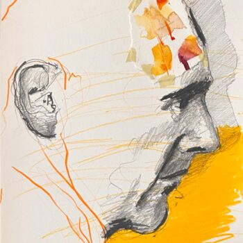 Dessin intitulée "PORTRAIT 9" par Stephan Geisler, Œuvre d'art originale, Crayon