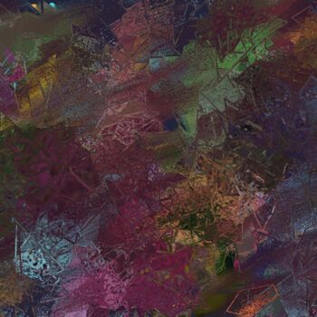 Digital Arts με τίτλο "Galactic mosaic" από Albert Deak, Αυθεντικά έργα τέχνης, Ακρυλικό