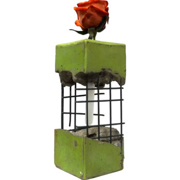 Sculpture titled "SIERPE BRUTALIST VA…" by Paolo Castagna (Brutalist Design), Original Artwork, Cement