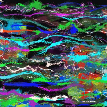 제목이 "Ocean of Photons"인 디지털 아트 Albert Deak로, 원작, 디지털 페인팅