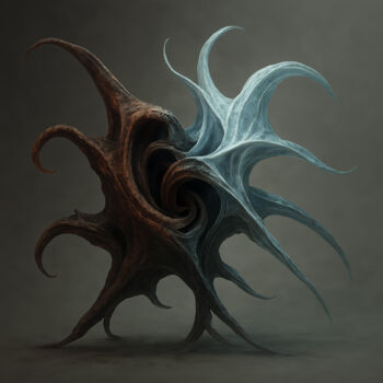 Digital Arts με τίτλο "Divided Genesis" από Alberto Capitani, Αυθεντικά έργα τέχνης, Εικόνα που δημιουργήθηκε με AI