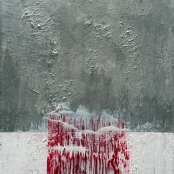 Painting titled ""Kalyna"" by Viki Smoliar, Original Artwork, Acrylic Mounted on Wood Stretcher frame