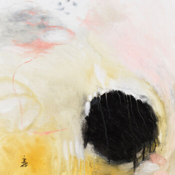 「Look Up, Stay Still…」というタイトルの絵画 Misako Chidaによって, オリジナルのアートワーク, アクリル
