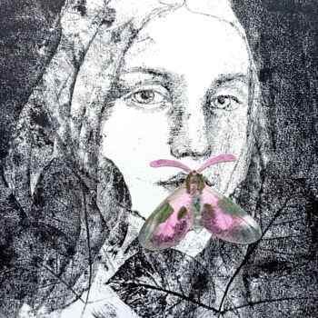 Estampas & grabados titulada "(Un)Visible Worlds 9" por Alyona Masterkova, Obra de arte original, Monotipia