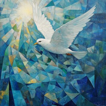 Digital Arts titled "Полет к свету" by Aleksandr Krivoruchko, Original Artwork, Digital Painting