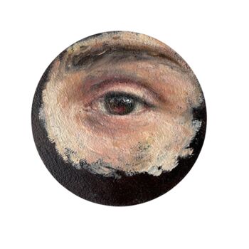 绘画 标题为“"The Facescapes 30"” 由Marina Shavyrina-Shkoliar, 原创艺术品, 油 安装在纸板上