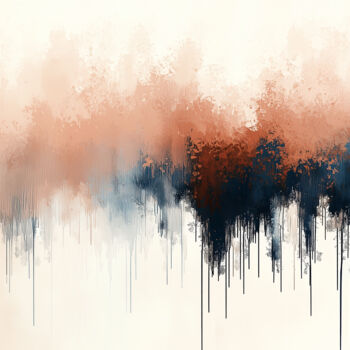 Painting titled "Echoes of Wind – Te…" by Tatiana Taner, Original Artwork, Digital Painting