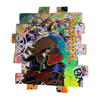 Painting titled "Tableau Pop Art ALB…" by Vincent Streiff, Original Artwork, Acrylic