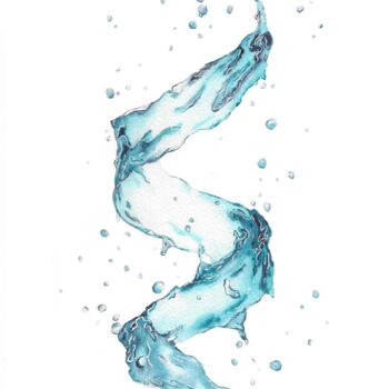 绘画 标题为“Elixir IV” 由Andrea Bajusz-Ruppert, 原创艺术品, 水彩