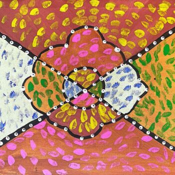 Peinture intitulée "Quantum Egg" par Fábio Rotilli, Œuvre d'art originale, Acrylique