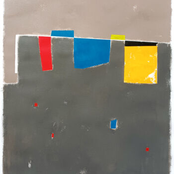 Peinture intitulée "Beige and brown com…" par Luis Medina, Œuvre d'art originale, Acrylique
