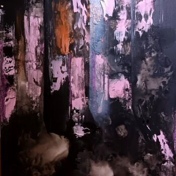 제목이 "EN ROSE ET NOIR / I…"인 미술작품 Michele Madeleine Guillot로, 원작, 아크릴 나무 들것 프레임에 장착됨