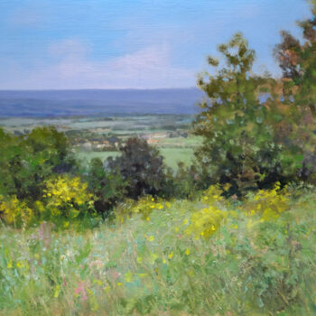 Peinture intitulée "Durance Valley" par Pascal Giroud, Œuvre d'art originale, Huile
