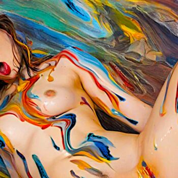 Digital Arts titled "erotism volupte" by Modane, Original Artwork, AI generated image