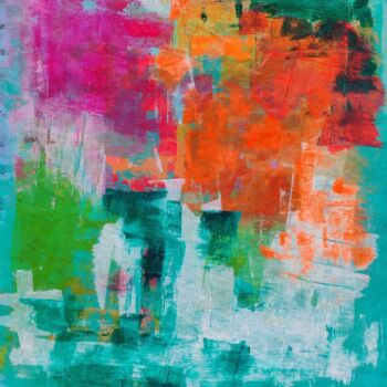 Painting titled "" Conversations in…" by Sonia Jeronimo (Sónia J. Modern Art), Original Artwork, Acrylic