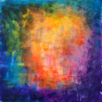 Painting titled ""Strawberry Fields"" by Sonia Jeronimo (Sónia J. Modern Art), Original Artwork, Acrylic