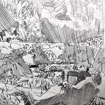 图画 标题为“Elen's World” 由Darren Jekel, 原创艺术品, 铅笔