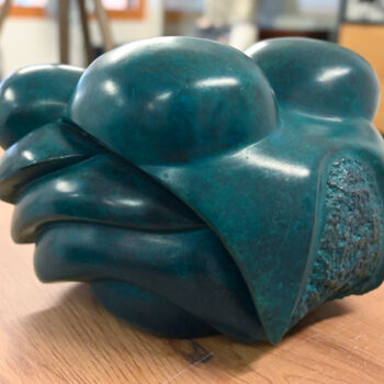 Sculpture titled "Double-Je Bronze" by Isabelle Ardevol (Iza), Original Artwork, Bronze