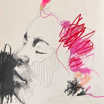 Zeichnungen mit dem Titel "PORTRAIT 17" von Stephan Geisler, Original-Kunstwerk, Bleistift