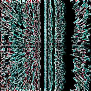 摄影 标题为“FRACTAL ETERNITY :…” 由Bruno Houdayer, 原创艺术品, 数码摄影 安装在铝上