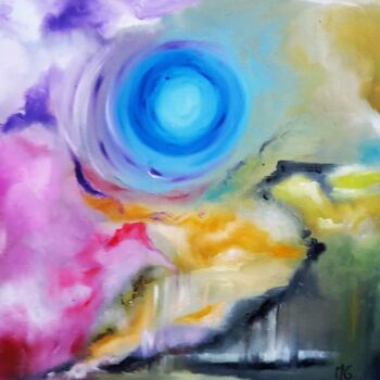 Malerei mit dem Titel "AU PAYS DU SOLEIL B…" von Michele Madeleine Guillot, Original-Kunstwerk, Öl Auf Keilrahmen aus Holz m…