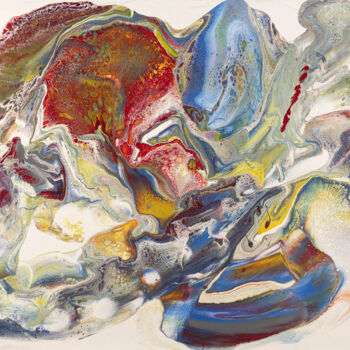 Peinture intitulée "ÉCLAT (Acrylique Po…" par Isalan, Œuvre d'art originale, Acrylique Monté sur Châssis en bois
