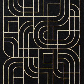 Digital Arts titled "Golden Circuitry" by Lidija Nidorfer, Original Artwork, 2D Digital Work