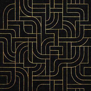 Digital Arts titled "Code of Gold" by Lidija Nidorfer, Original Artwork, 2D Digital Work