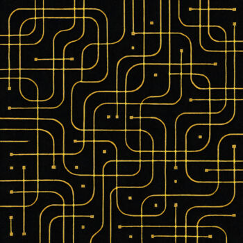 Digital Arts titled "Quantum Lattice" by Lidija Nidorfer, Original Artwork, 2D Digital Work