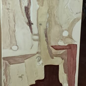 Painting titled "françoise" by Fred L'Experimentateur, Original Artwork, Acrylic