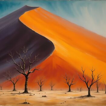 Arts numériques intitulée "::: Desert Ballet :…" par Kyozai, Œuvre d'art originale, Image générée par l'IA