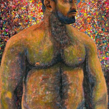 Painting titled "Ozan" by Stefano Pallara, Original Artwork, Acrylic