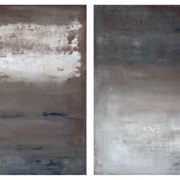 Painting titled "Calm and Silence, m…" by Julia Evpak, Original Artwork, Acrylic Mounted on Wood Stretcher frame