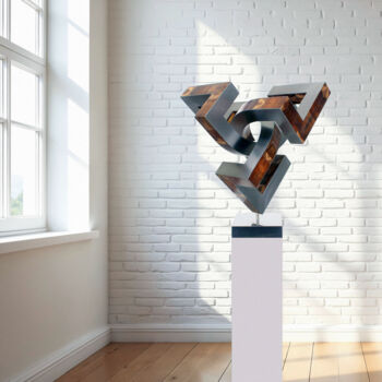 Rzeźba zatytułowany „dynamische dimensio…” autorstwa Nikolaus Weiler, Oryginalna praca, Metale