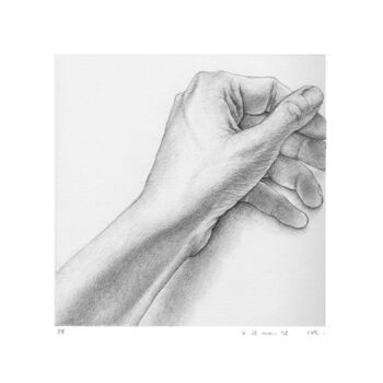 图画 标题为“dessins 15x15 #116…” 由Marie-Pascale Corcuff, 原创艺术品, 铅笔