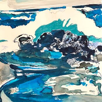Σχέδιο με τίτλο "SEASCAPE 1" από Stephan Geisler, Αυθεντικά έργα τέχνης, Μελάνι